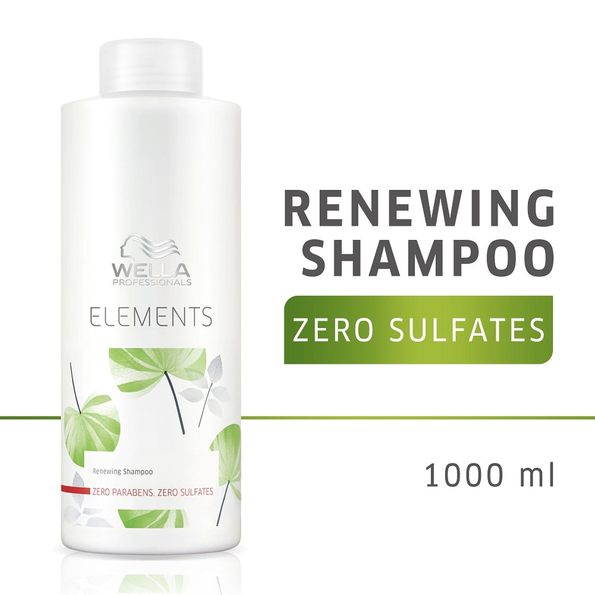 Wella Professionals Elements Renewing Sulphate Free Shampoo for Frizz-Free, Smooth & Shiny Hair