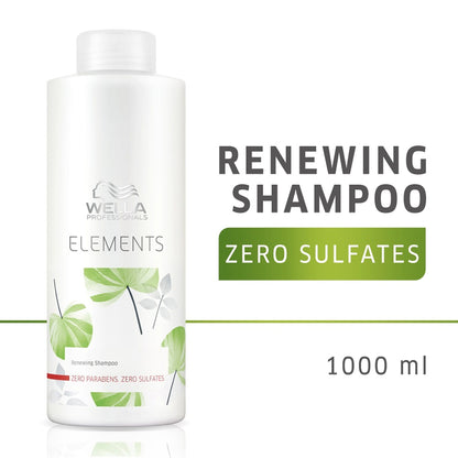 Wella Professionals Elements Renewing Sulphate Free Shampoo for Frizz-Free, Smooth & Shiny Hair