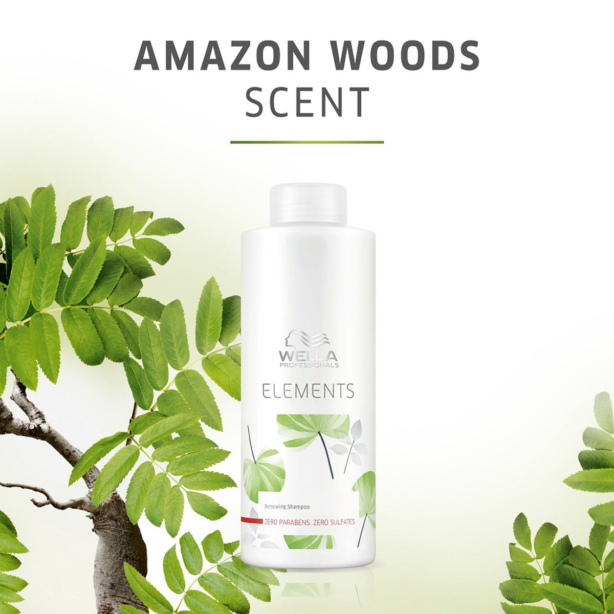 Wella Professionals Elements Renewing Sulphate Free Shampoo for Frizz-Free, Smooth & Shiny Hair