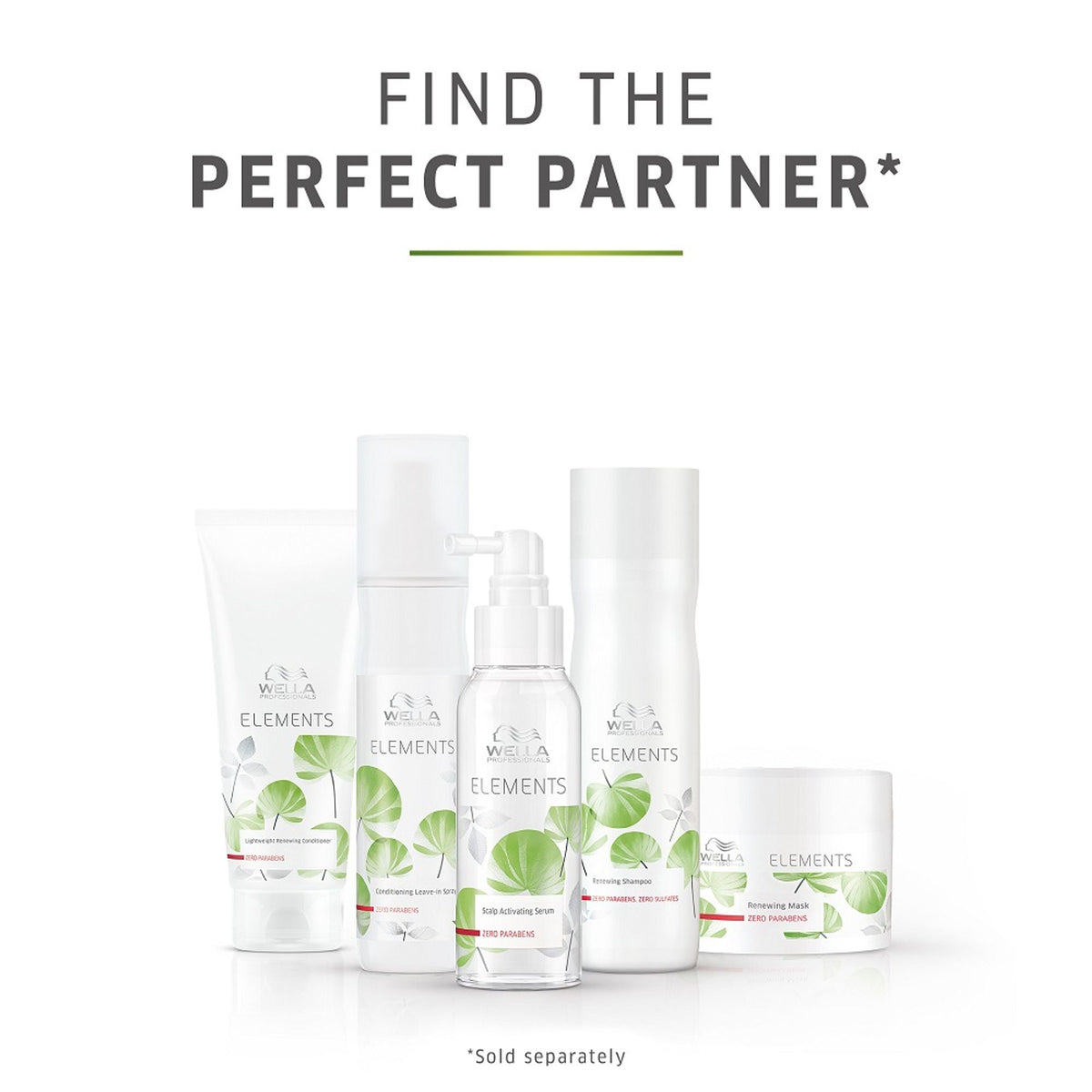 Wella Professionals Elements Renewing Sulphate Free Shampoo for Frizz-Free, Smooth & Shiny Hair