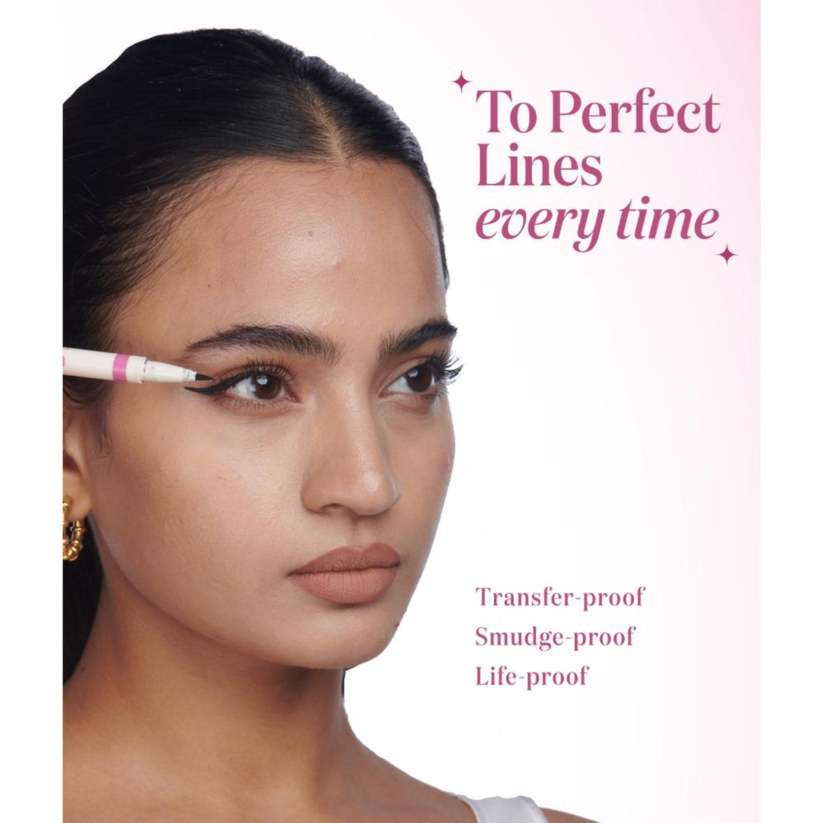 Gush Beauty Eye Like Options 2-in-1 black felt tip eyeliner and creamy kohl pencil shown in image.