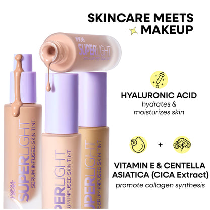 Nykaa Superlight Serum Matte Filter Finish Skin Tint Foundation - 330Y