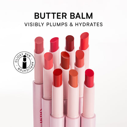 Gush Beauty Hybrid Gloss Butter Balm High Shine & Hydrating - Blood Orange