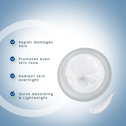Lotus Herbals Whiteglow Skin Whitening & Brightening Nourishing Night Face Cream With Niacinamide