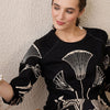 Dhiyona IE Ethnic Motifs Printed Round Neck Sequinned Straight Kurta With Palazzos