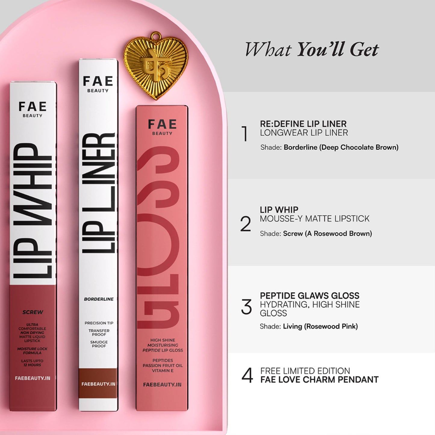 FAE Beauty The Complete Lip Kit - Gift Set
