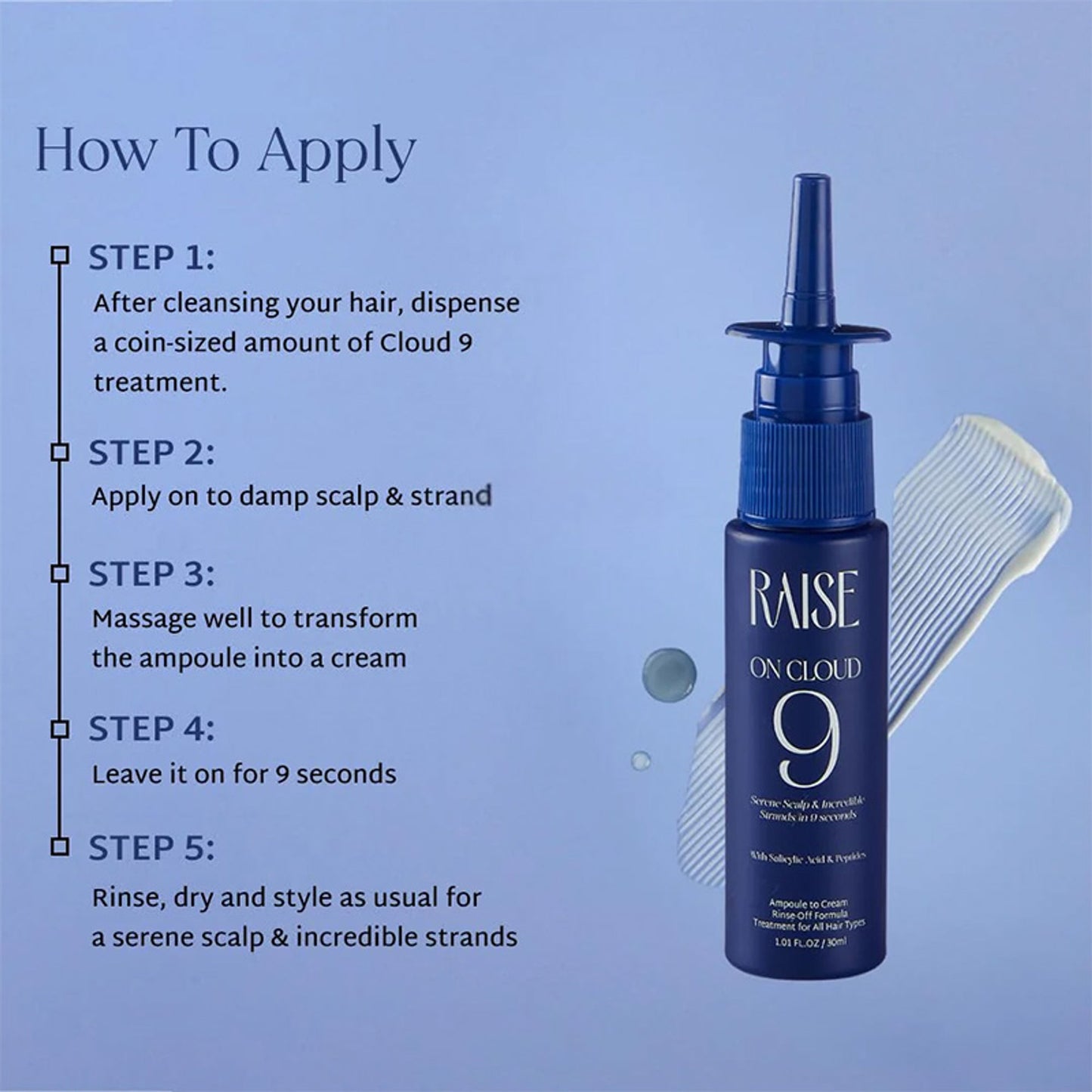 Raise On Cloud 9 Ampoule-to-Cream Wash Off Treatment
