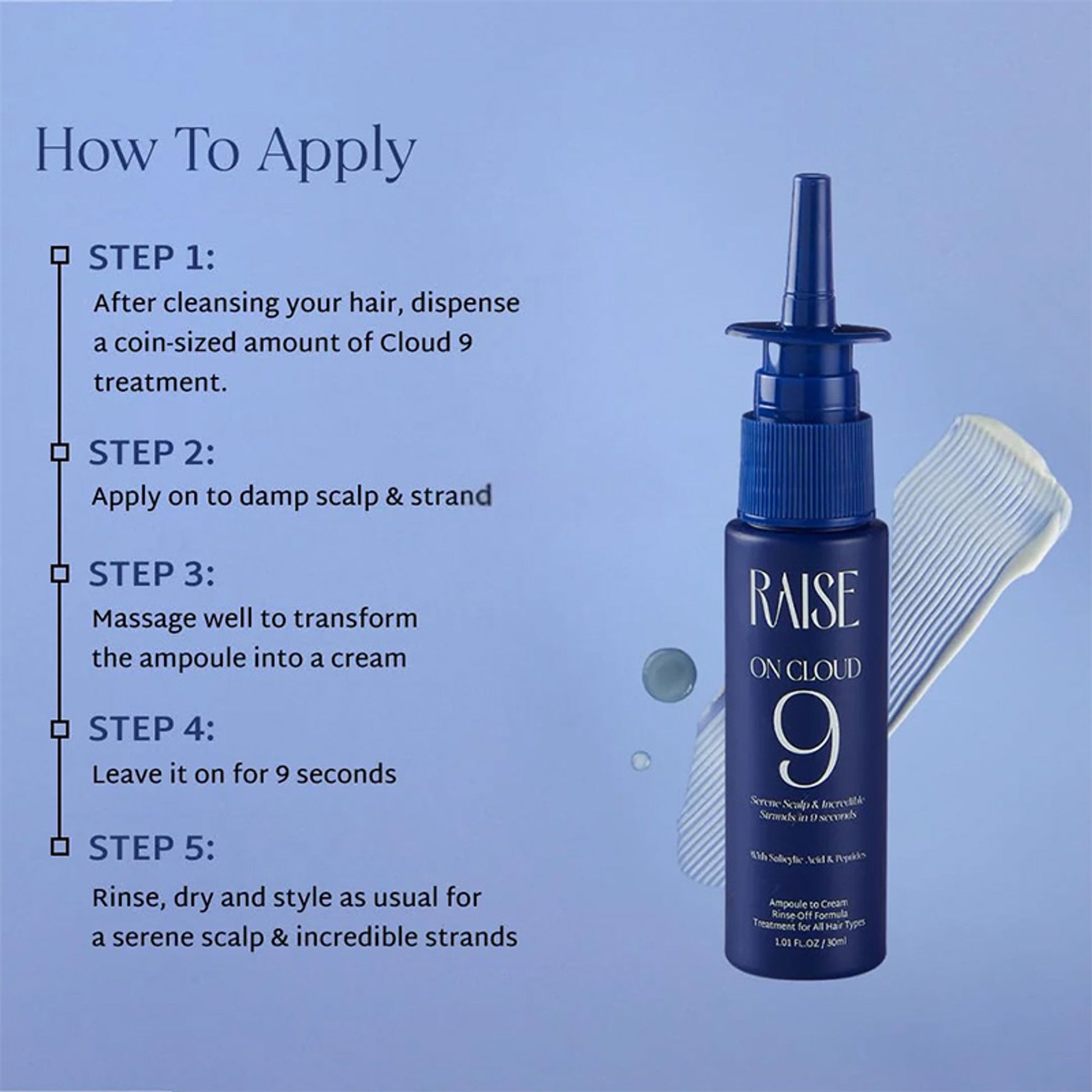 Raise On Cloud 9 Ampoule-to-Cream Wash Off Treatment