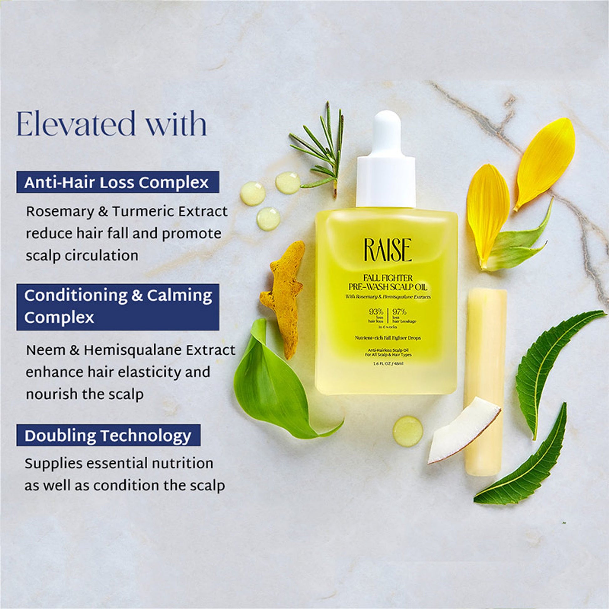 Raise silicone-Free Pre-Wash Scalp Oil With Rosemary & Hemisqualane