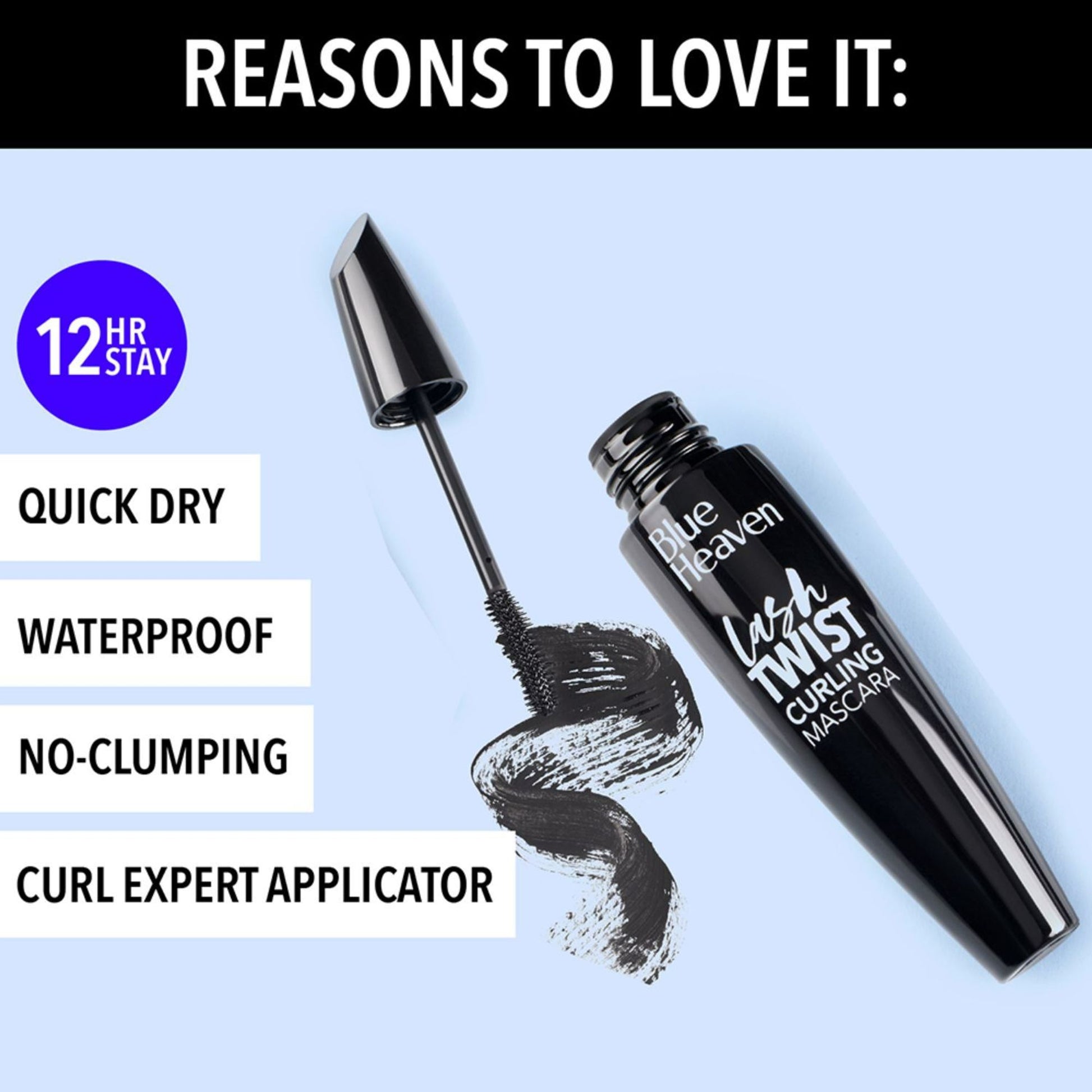 Blue Heaven Lash Twist Curling Mascara - Black