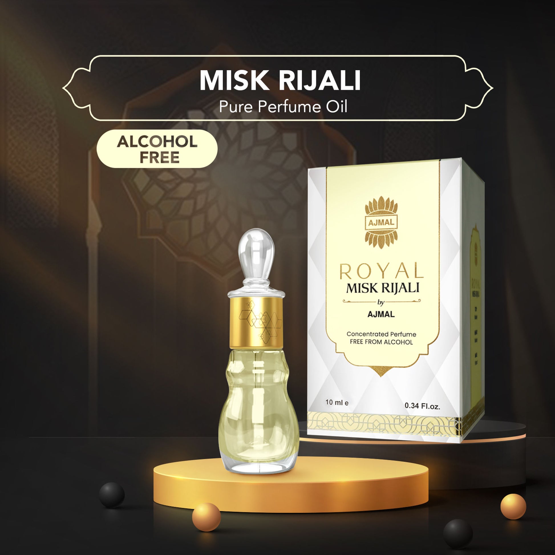 Ajmal India Royal Misk Rijali Attar For Unisex