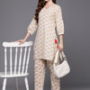 Indyancart IE Women Printed Regular Pure Cotton Kurti with Trousers