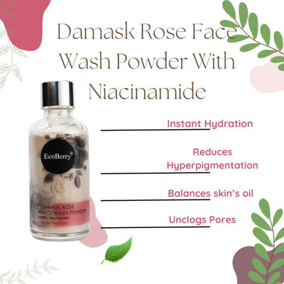 Ecoberry Damask Rose Face Wash Powder
