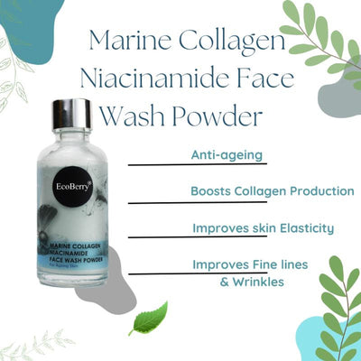 Ecoberry Marine Collagen Face Wash Powder