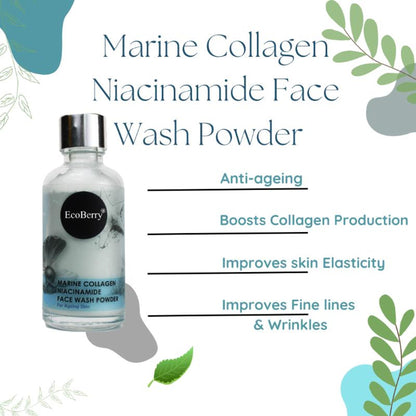 Ecoberry Marine Collagen Face Wash Powder