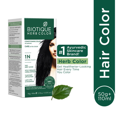 Biotique Herbcolor Hair Color - Natural Black