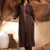 Indyancart IE Ethnic Motifs Printed Straight Pure Cotton Kurta with Trousers & Dupatta