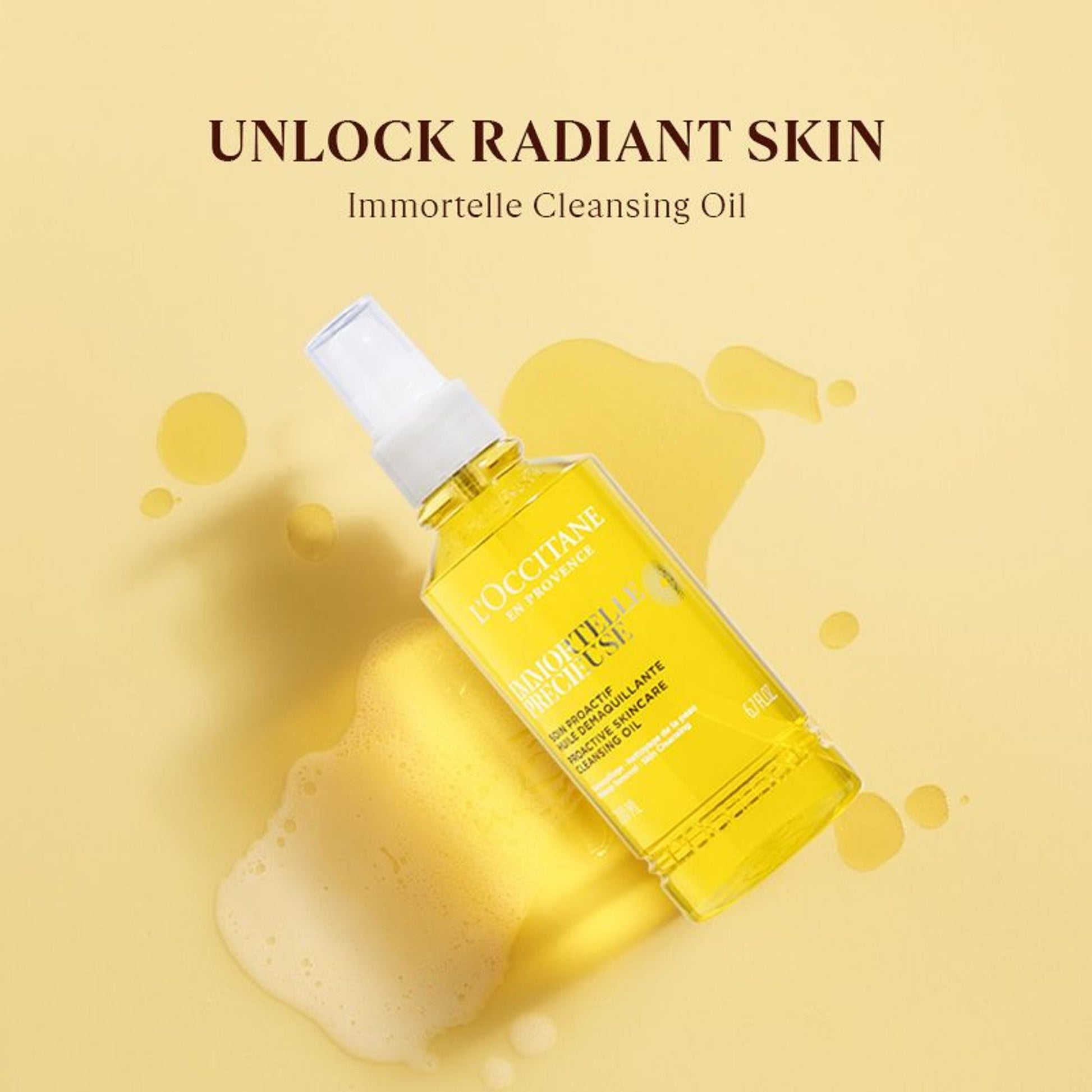 L'Occitane Immortelle Precious Cleansing Oil - Makeup Remover