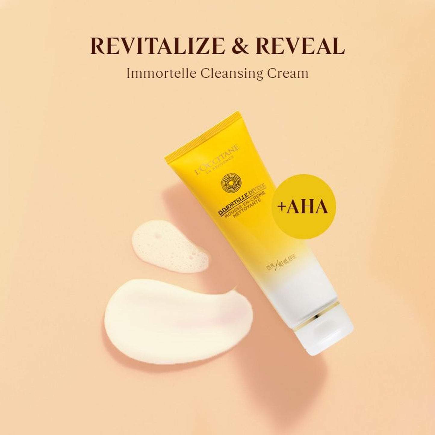 L'Occitane Immortelle Divine Foaming Cleansing Cream