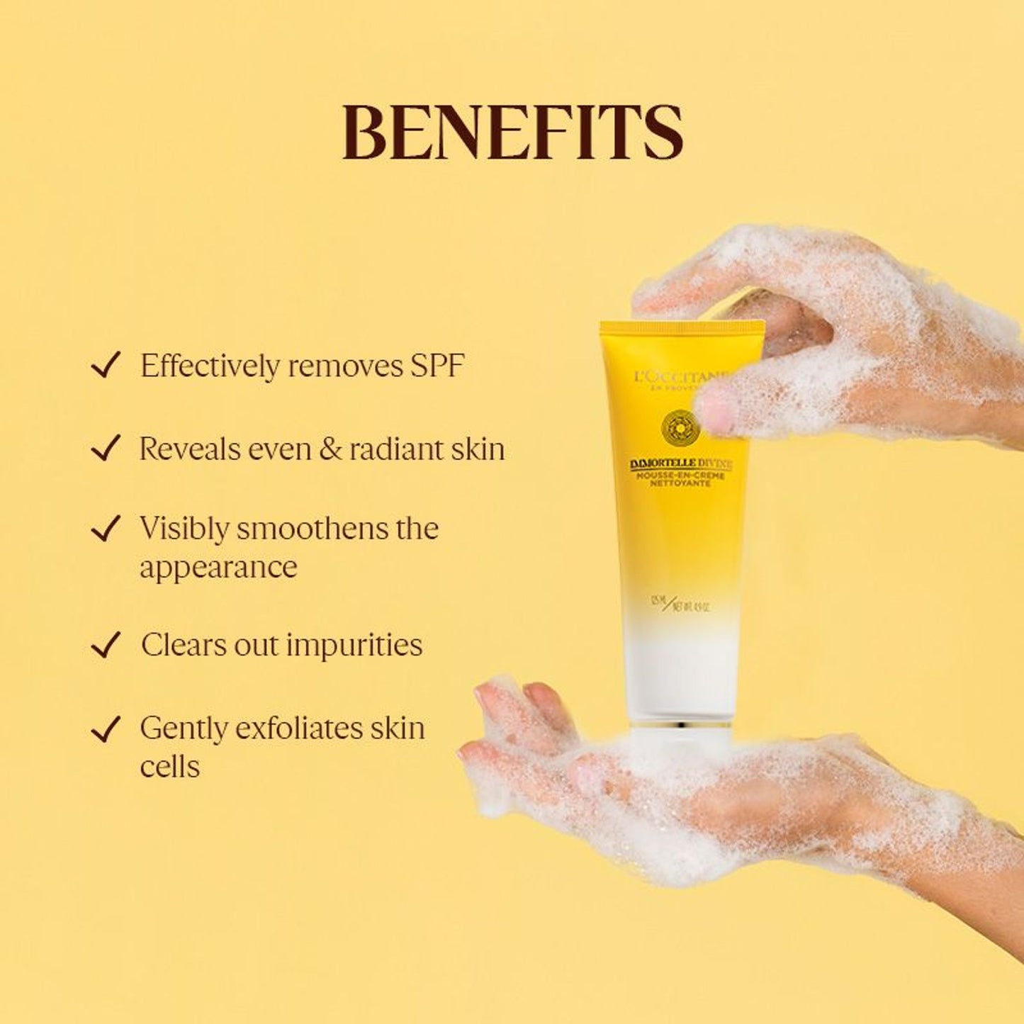 L'Occitane Immortelle Divine Foaming Cleansing Cream