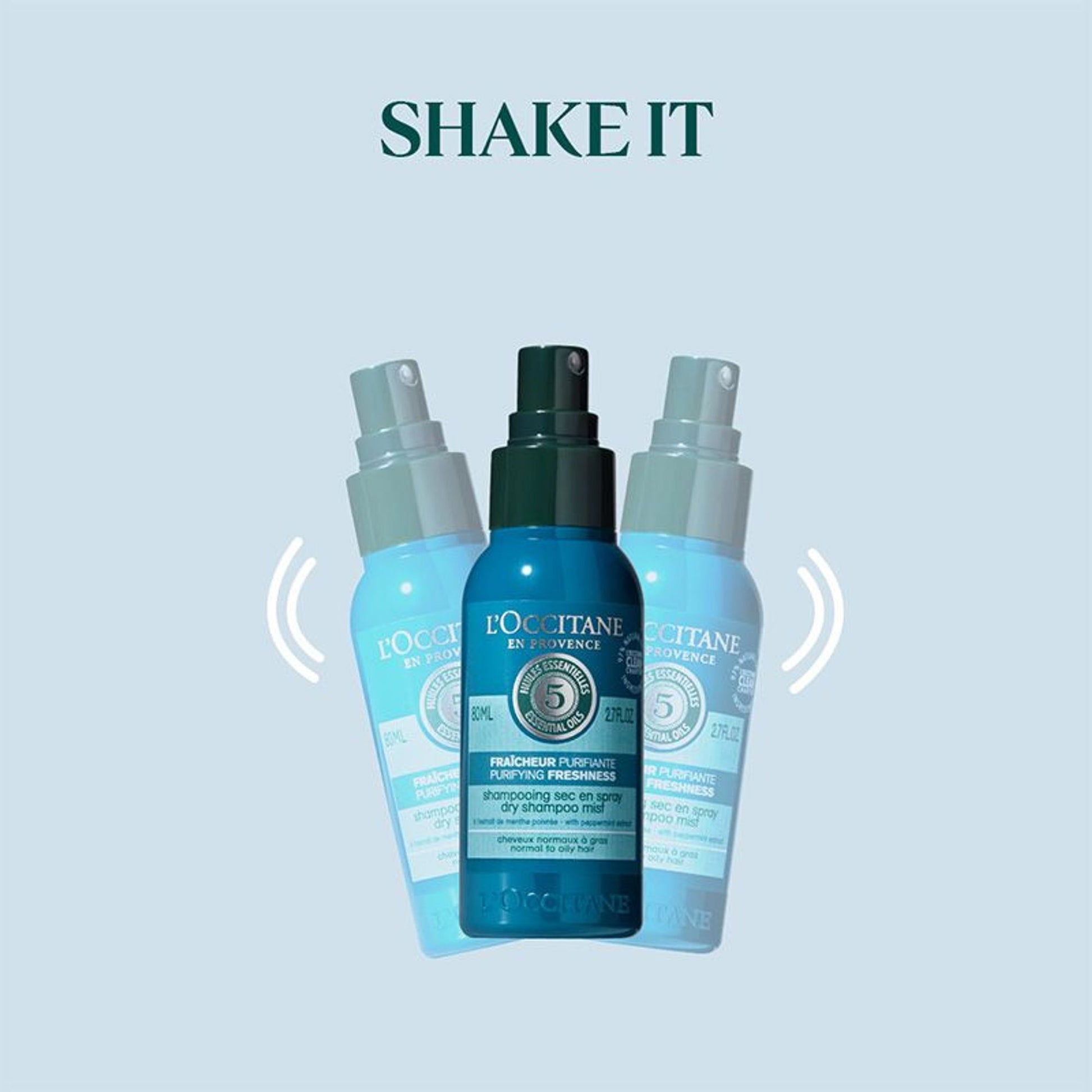 L'Occitane Purifying Freshness Dry Shampoo Mist 80ml