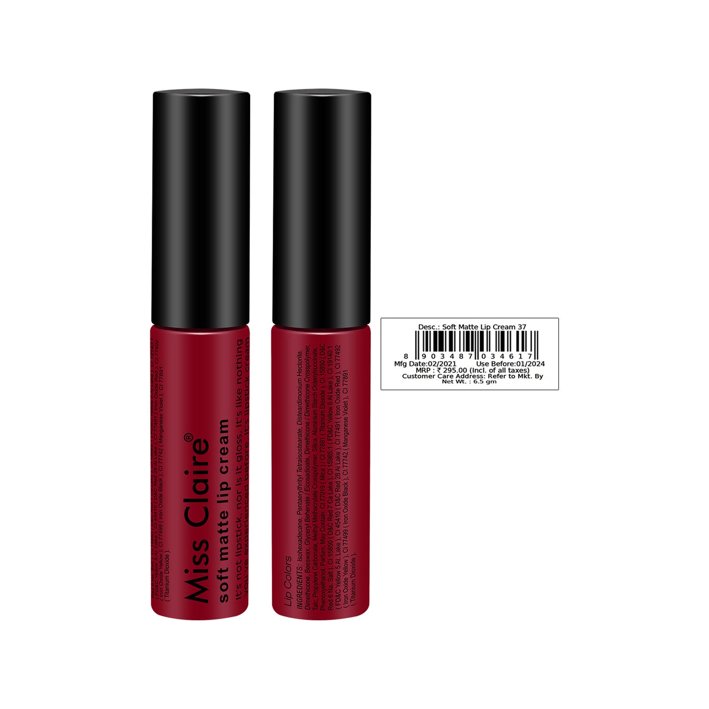 Miss Claire Soft Matte Lip Cream - 37
