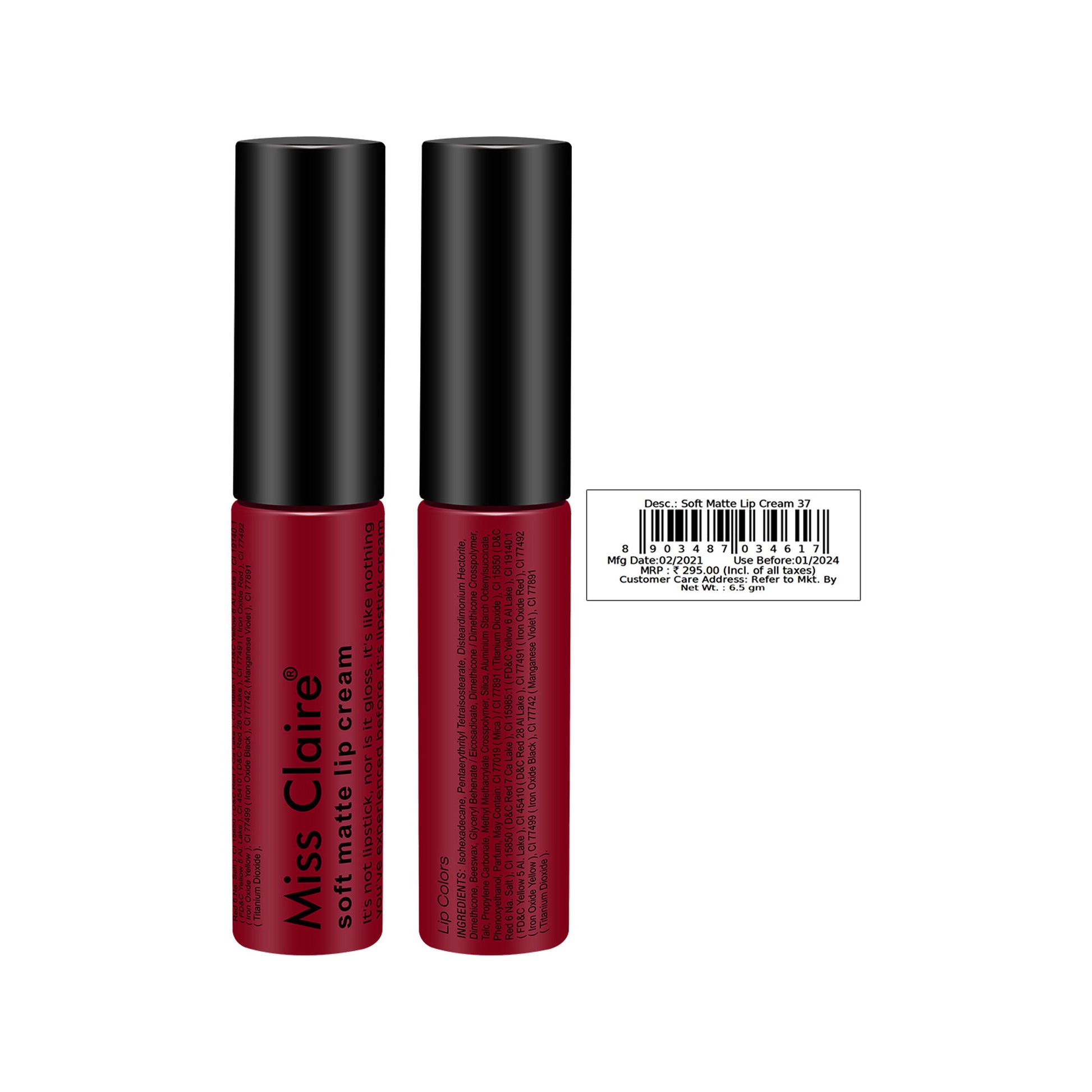 Miss Claire Soft Matte Lip Cream - 37