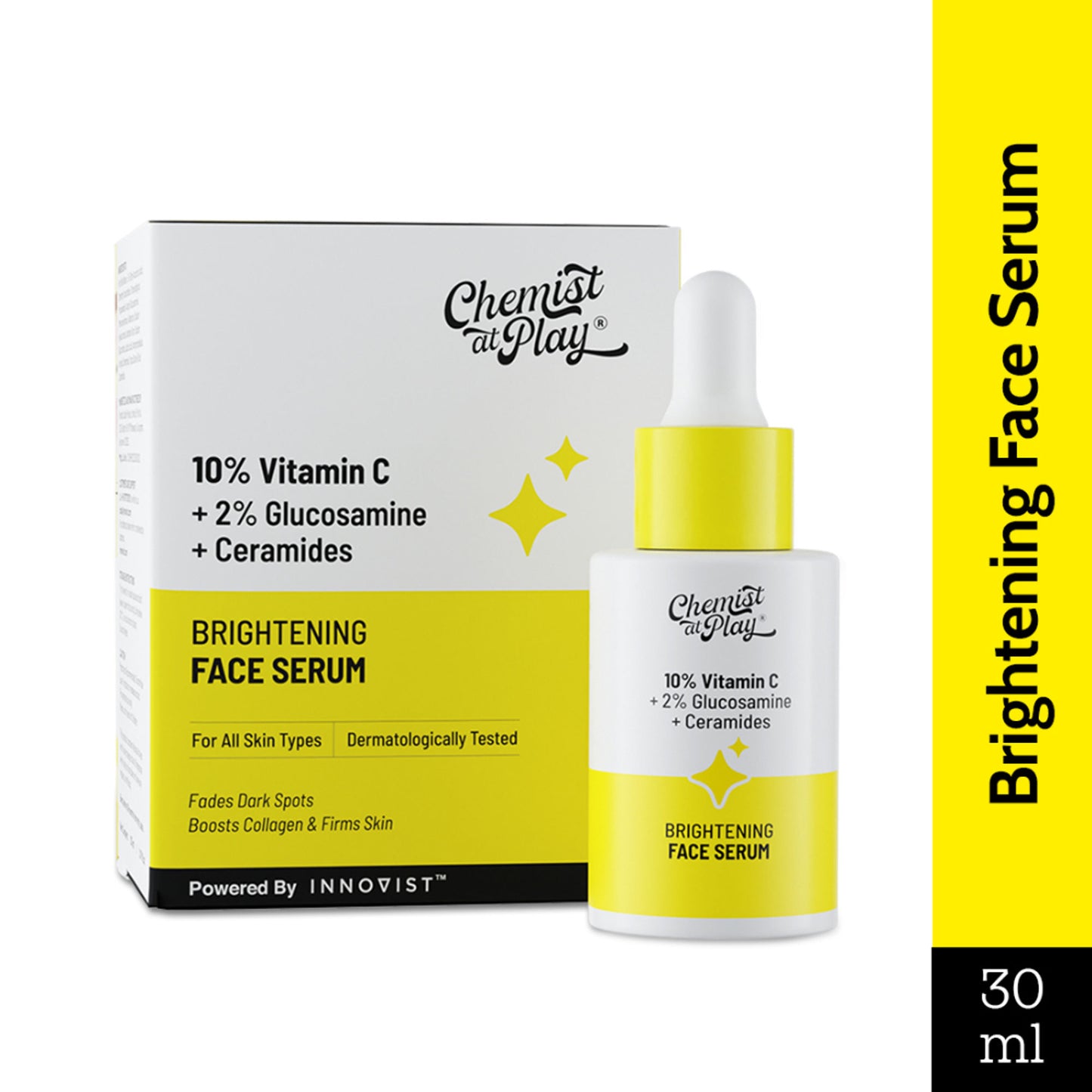 Chemist at Play 10% Vitamin C Face Serum Brightens Skin Treats Dark Spots & Hyperpigmentation