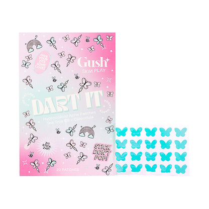 Gush Beauty Dart It Pimple Patches Work in 6-8 Hrs For Acne, Zits And Blemishes - Holographic Butterfly