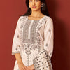 Dhiyona IE Women Floral Embroidered Kurta with Trousers & Dupatta