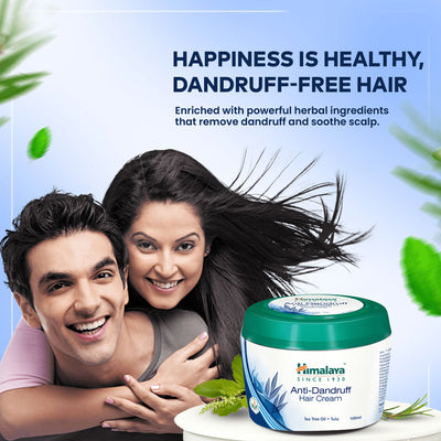 Himalaya Anti-Dandruff Hair Cream With Tea Tree Oil & Tulsi