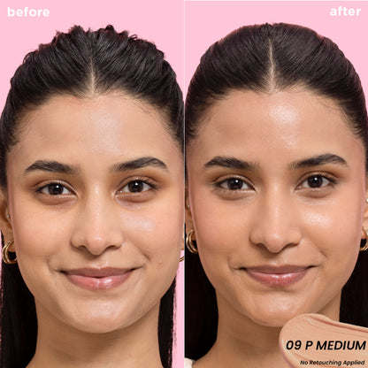 Nykaa Undercover Multi-Use Full Coverage Concealer-Hyaluronic Acid & Niacinamide - 09P