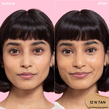Nykaa Undercover Multi-Use Full Coverage Concealer-Hyaluronic Acid & Niacinamide - 12N