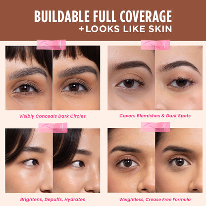 Nykaa Undercover Multi-Use Full Coverage Concealer-Hyaluronic Acid & Niacinamide - 13N