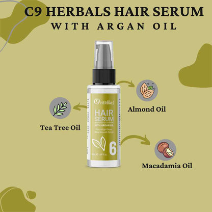 C9 Herbals Hair Serum With Argan Oil