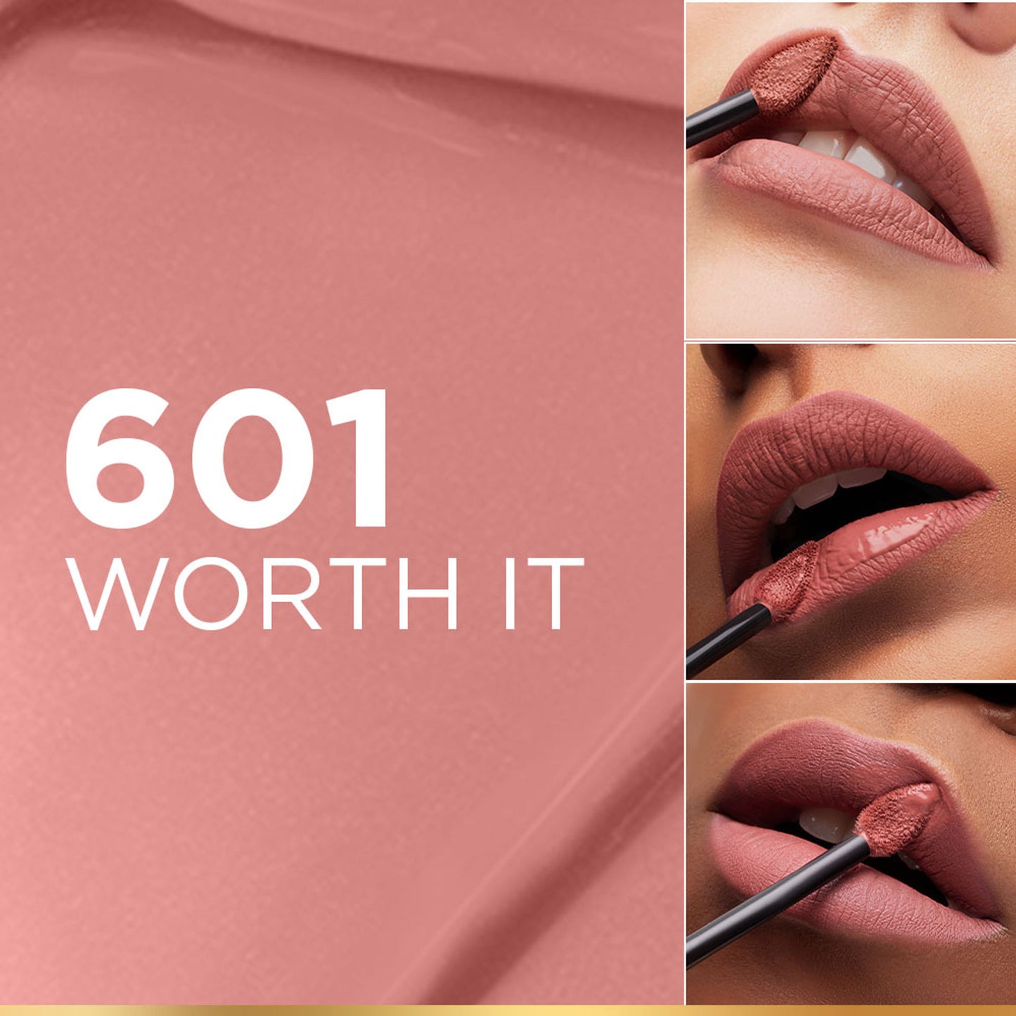 LOreal Paris Infallible Matte Resistance Lipstick, Transfer Resistant Formula - Lazy Sunday 150 - 601 Worth It