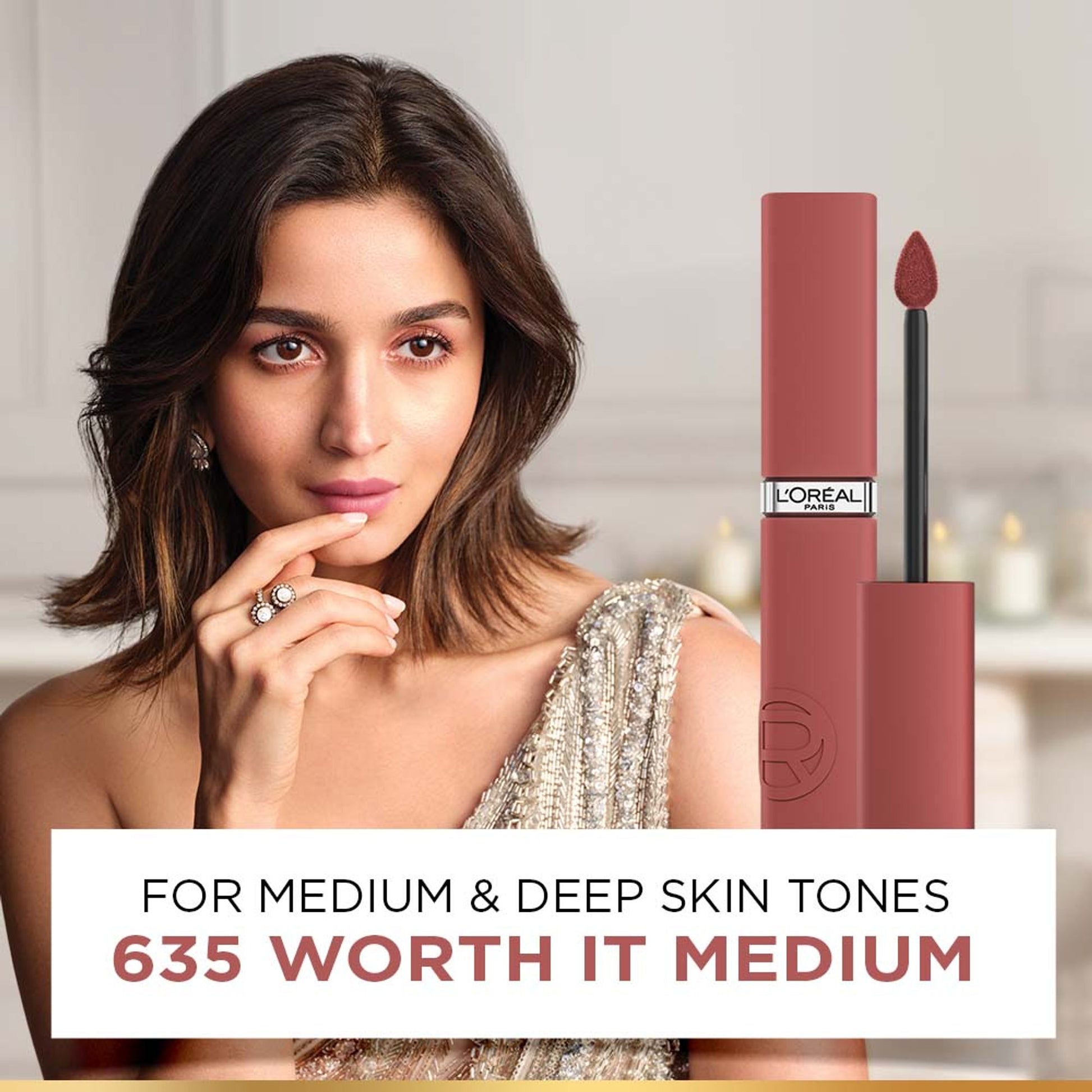 LOreal Paris Infallible Matte Resistance Lipstick, Transfer Resistant Formula - Lazy Sunday 150 - 635 Worth It Medium