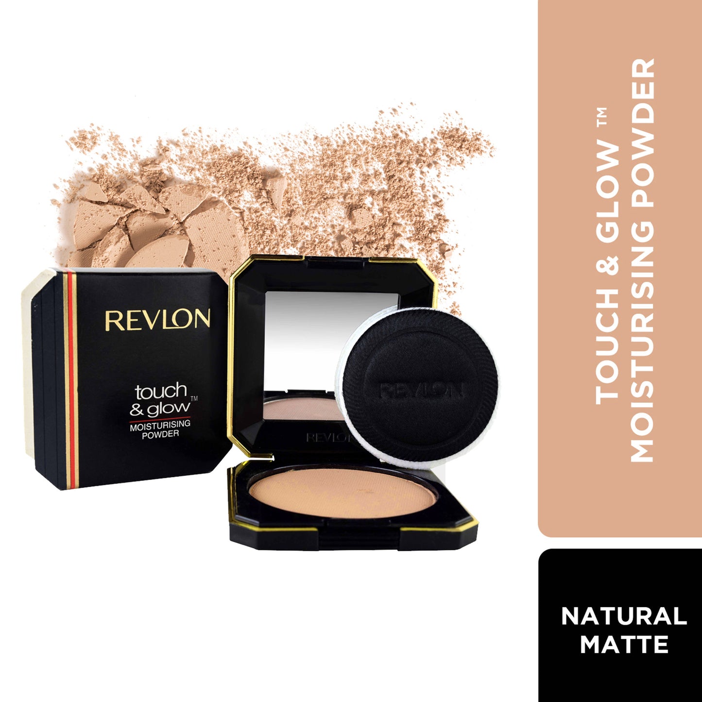 Revlon Touch & Glow Moisturising Powder - 52 Natural Matte