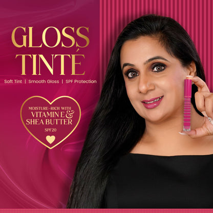 Parul Garg Beauty High Shine Nourishing Tinted Lip Gloss with SPF 20 - Luxe - Rose