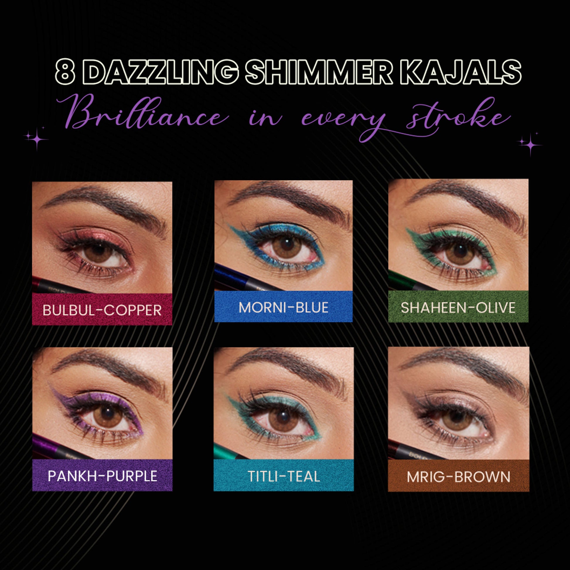 Parul Garg Beauty Bold Define Shimmer Kajal - Pankh