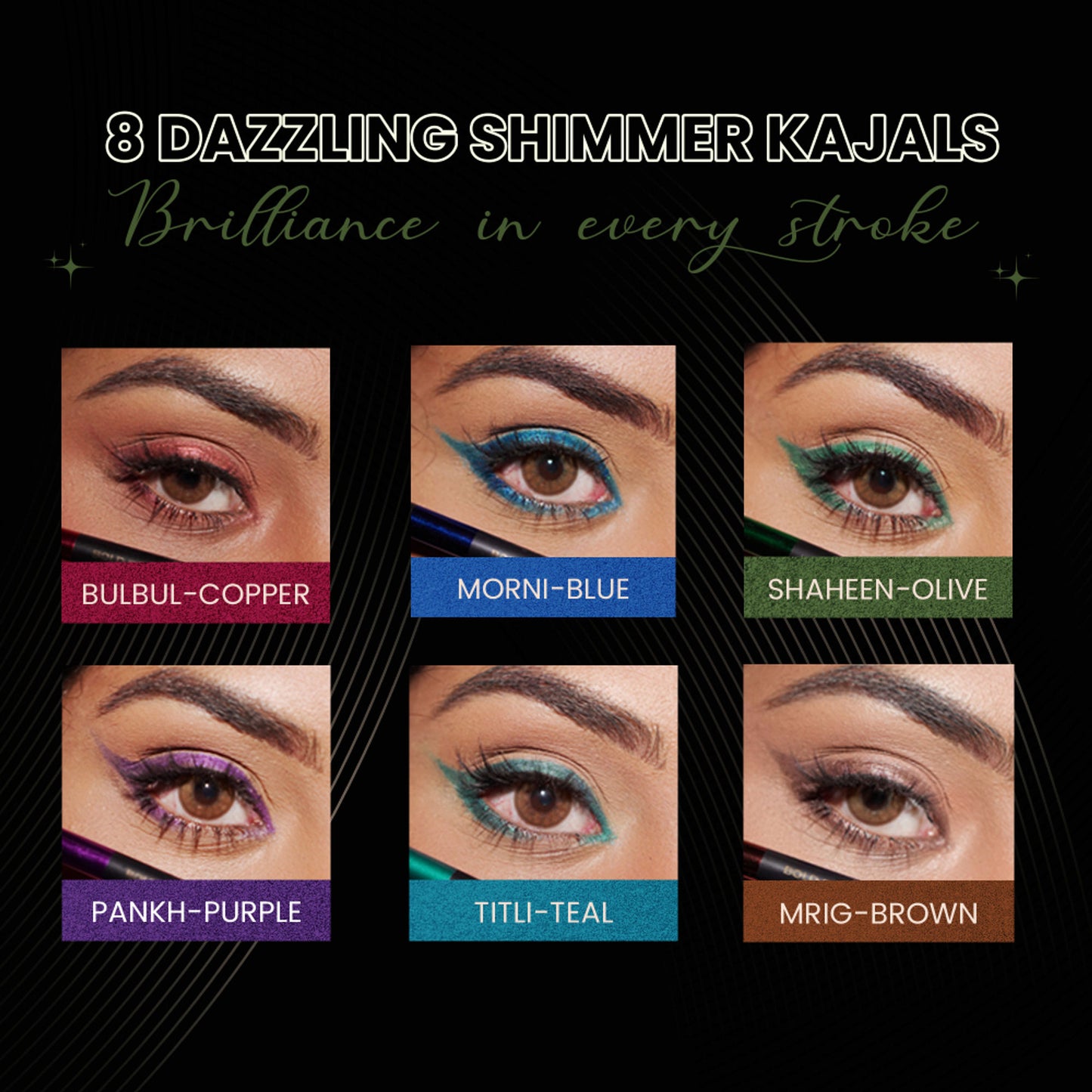 Parul Garg Beauty Bold Define Shimmer Kajal - Shaheen