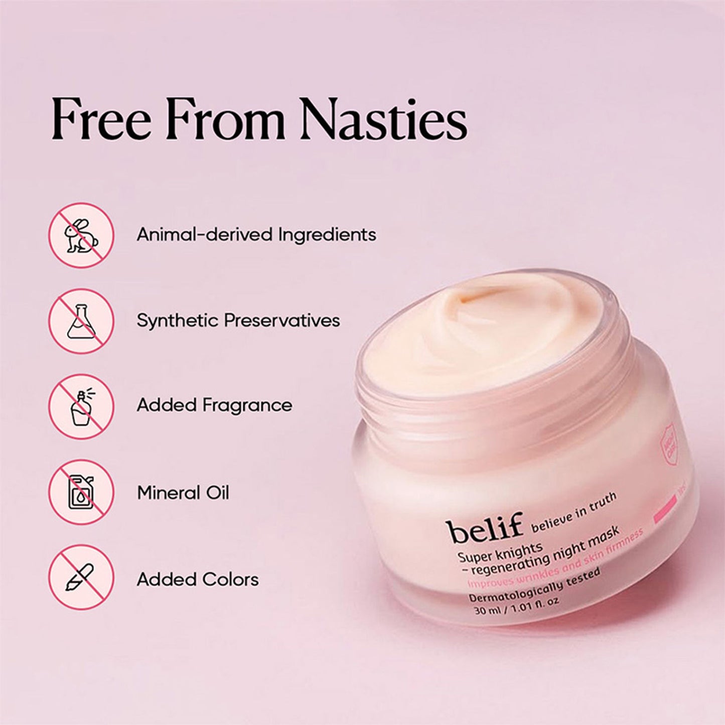 belif Super Knights Korean Regenerating Sleeping Mask-Vegan Night Cream for Anti Aging & Brightening