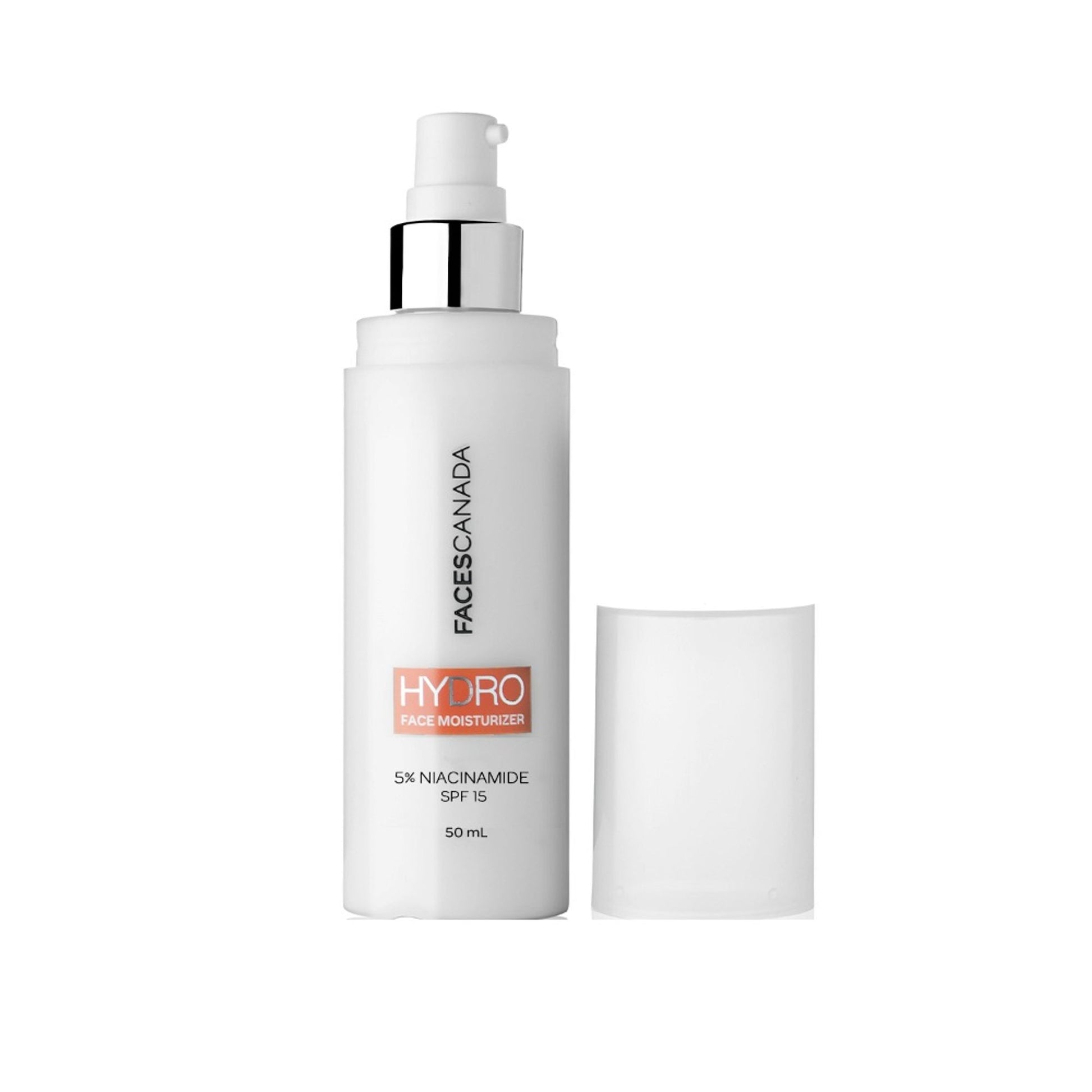 FACES CANADA Hydra Face Moisturizer, 50ml SPF 15, 5% NIACINAMIDE