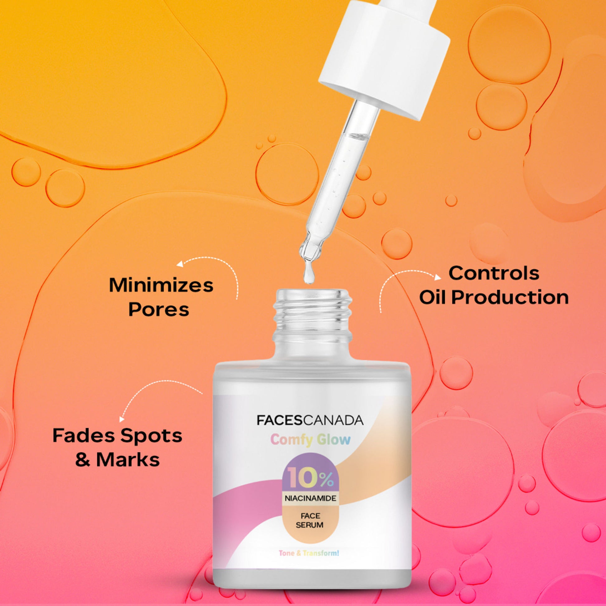 Faces Canada Comfy Glow 10% Niacinamide Face Serum