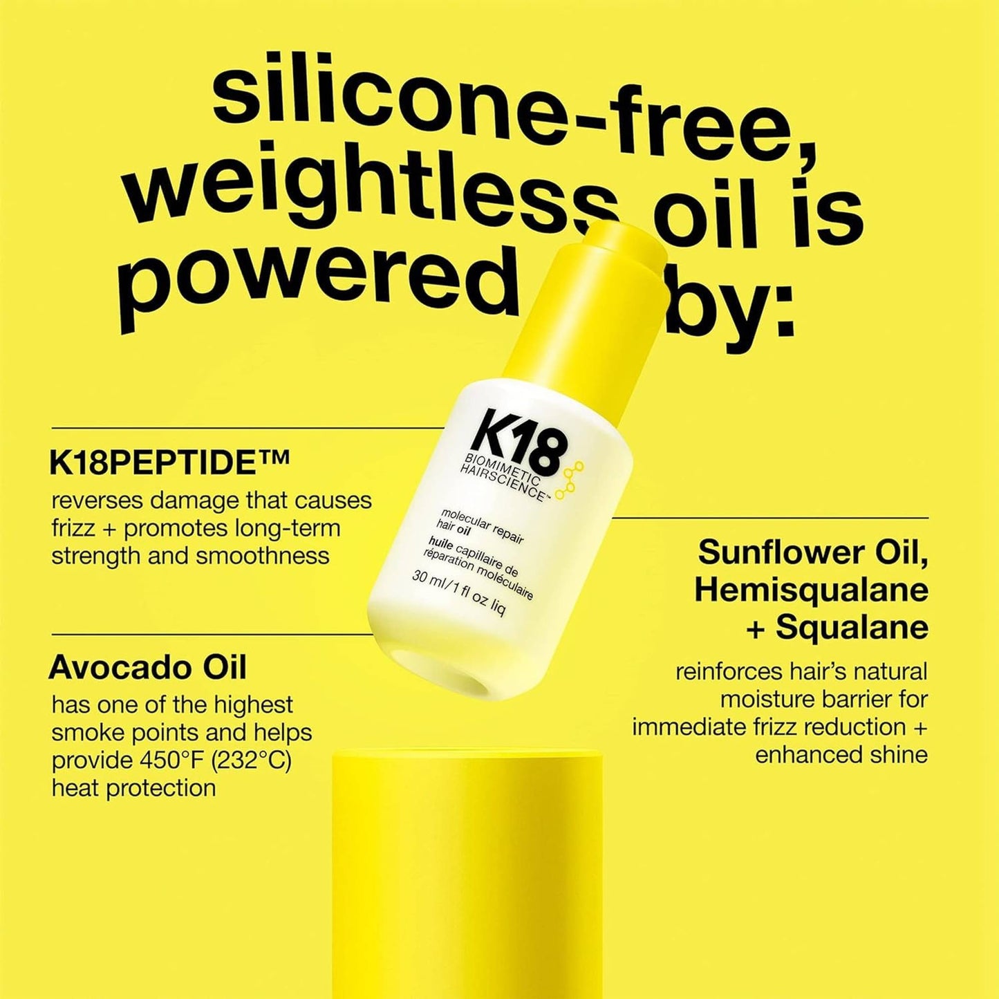 K18 Molecular Repair Hair Oil