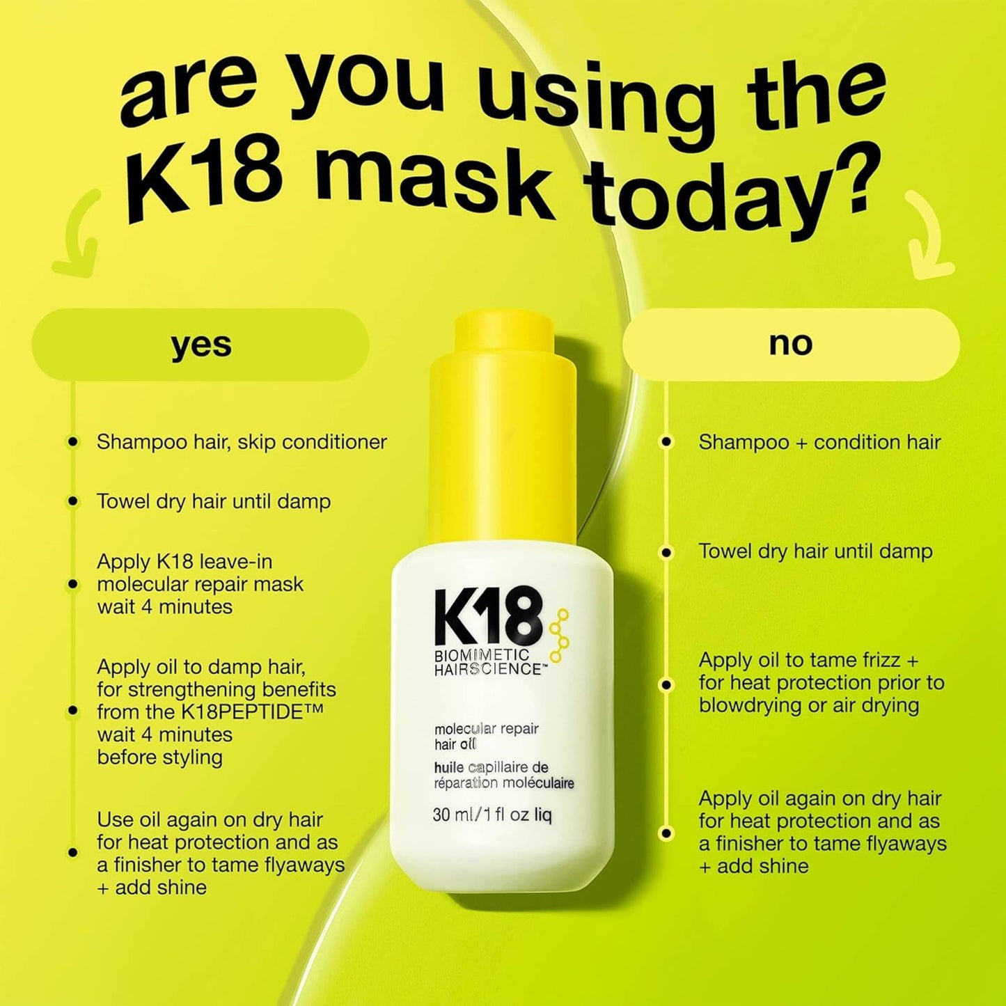 K18 Molecular Repair Hair Oil