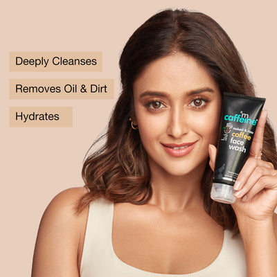 MCaffeine Coffee Face Wash for Fresh & Glowing Skin - Hydrating Cleanser for Oil & Dirt Removal
