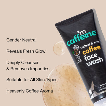 MCaffeine Coffee Face Wash for Fresh & Glowing Skin - Hydrating Cleanser for Oil & Dirt Removal