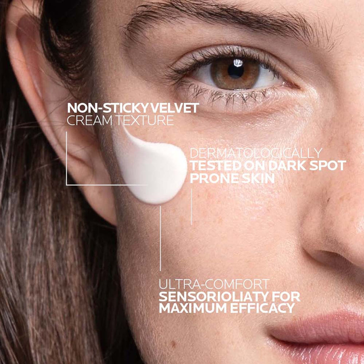 La Roche-Posay Mela B3 SPF30 moisturizer and broad-spectrum sunscreen with Melasyl for dark spot treatment, shown in a sleek tube.