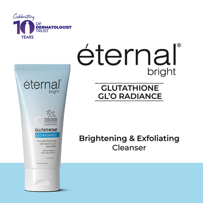 eternal bright Glutathione Facewash For Deep Cleansing & Skin Brightening